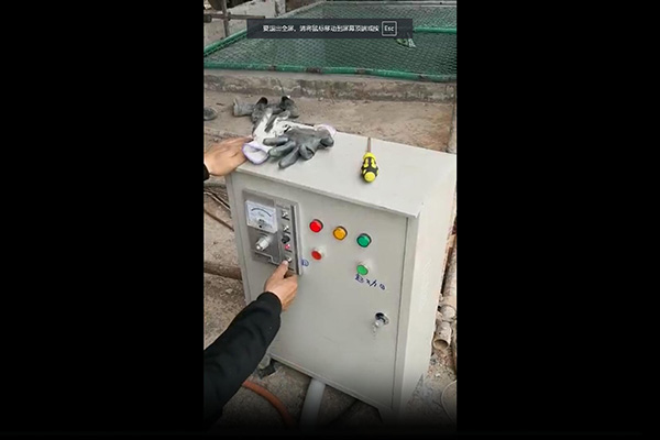 水泥井管施工现场