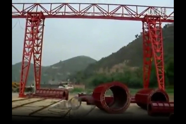 水泥制管设备生产观场