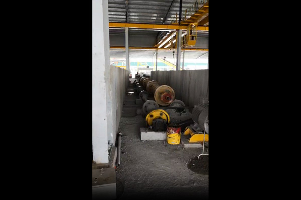 水泥电杆生产现场